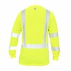General Electric HV Safety T-Shirt, Long Sleeve, Black Bottom, 2XL GS118G2XL
